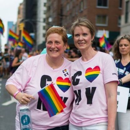 Cynthia Nixon is married to Christine Marinoni.